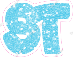 BBT 23.5" Individuals - Baby Blue Sparkle ST