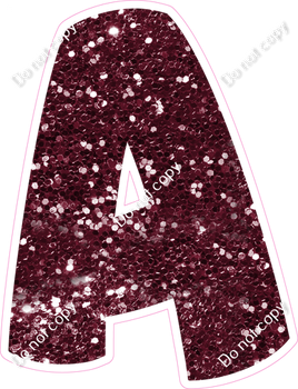 BBT 23.5" Individuals - Burgundy Sparkle A