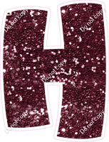 BBT 23.5" Individuals - Burgundy Sparkle H