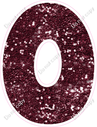 BBT 23.5" Individuals - Burgundy Sparkle O