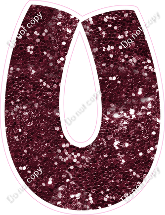 BBT 23.5" Individuals - Burgundy Sparkle U