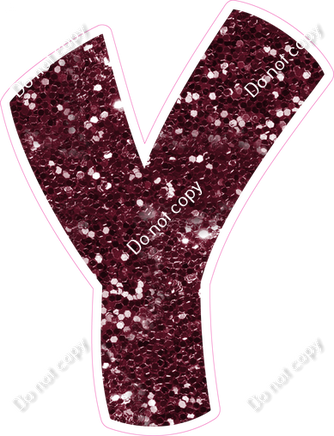 BBT 23.5" Individuals - Burgundy Sparkle Y