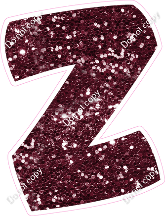 BBT 23.5" Individuals - Burgundy Sparkle Z