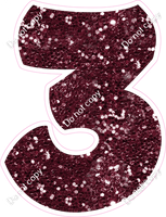 BBT 23.5" Individuals - Burgundy Sparkle 3