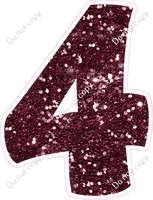 BBT 23.5" Individuals - Burgundy Sparkle 4