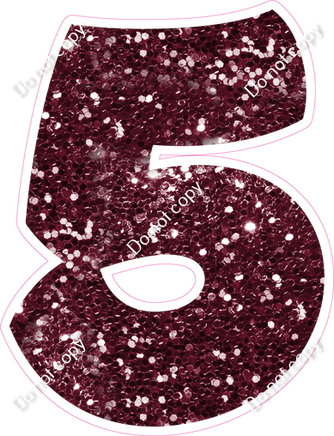 BBT 23.5" Individuals - Burgundy Sparkle 5