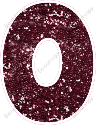 BBT 23.5" Individuals - Burgundy Sparkle