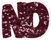 BBT 23.5" Individuals - Burgundy Sparkle ND