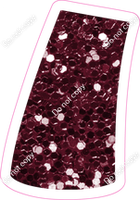 BBT 23.5" Individuals - Burgundy Sparkle Apostrophe