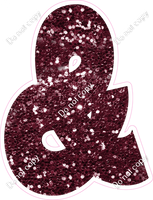 BBT 23.5" Individuals - Burgundy Sparkle &