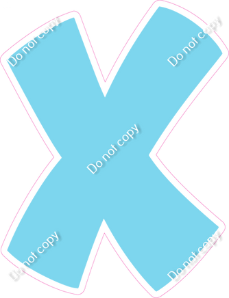 BBT 23.5" Individuals - Flat Baby Blue X