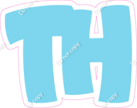 BBT 23.5" Individuals - Flat Baby Blue TH