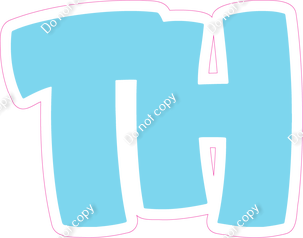 BBT 23.5" Individuals - Flat Baby Blue TH