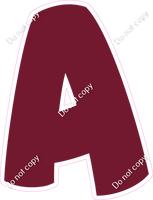 BBT 23.5" Individuals - Flat Burgundy A