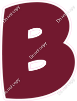 BBT 23.5" Individuals - Flat Burgundy B