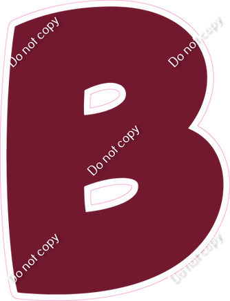 BBT 23.5" Individuals - Flat Burgundy B