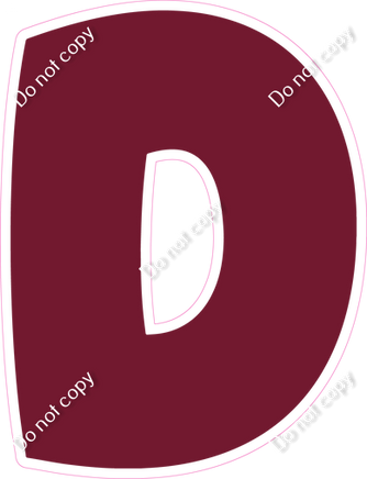 BBT 23.5" Individuals - Flat Burgundy D