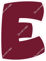 BBT 23.5" Individuals - Flat Burgundy E