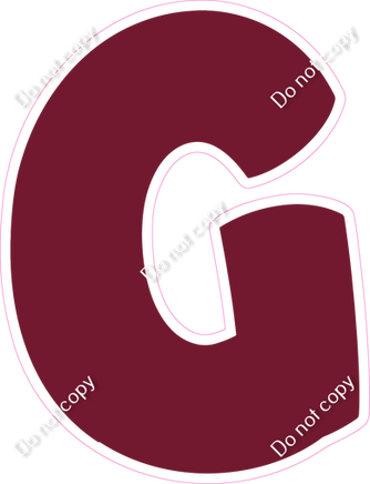 BBT 23.5" Individuals - Flat Burgundy G