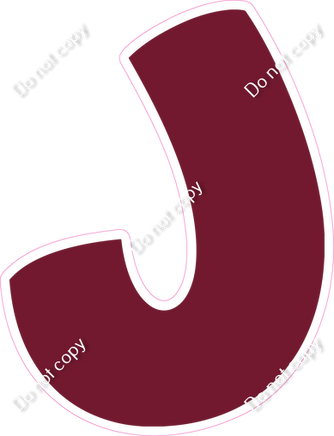 BBT 23.5" Individuals - Flat Burgundy J