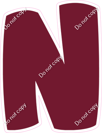 BBT 23.5" Individuals - Flat Burgundy N