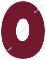 BBT 23.5" Individuals - Flat Burgundy O