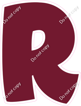 BBT 23.5" Individuals - Flat Burgundy R