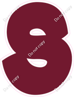 BBT 23.5" Individuals - Flat Burgundy S