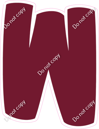 BBT 23.5" Individuals - Flat Burgundy W