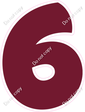 BBT 23.5" Individuals - Flat Burgundy 6