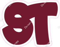 BBT 23.5" Individuals - Flat Burgundy ST