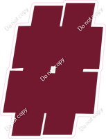 BBT 23.5" Individuals - Flat Burgundy #