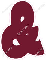 BBT 23.5" Individuals - Flat Burgundy &