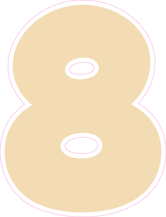 BBT 23.5" Individuals - Flat Champagne 8