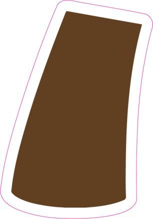 BBT 23.5" Individuals - Flat Chocolate Apostrophe