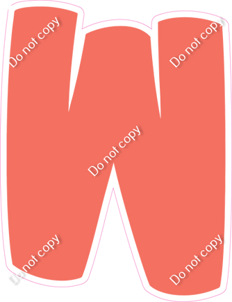 BBT 23.5" Individuals - Flat Coral W