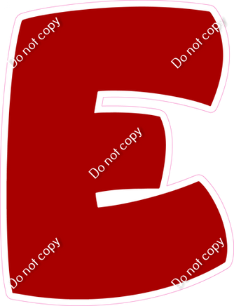 BBT 23.5" Individuals - Flat Crimson E