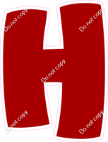 BBT 23.5" Individuals - Flat Crimson H