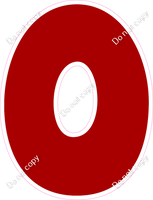 BBT 23.5" Individuals - Flat Crimson O