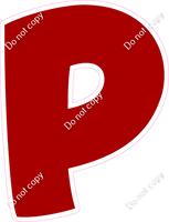 BBT 23.5" Individuals - Flat Crimson P