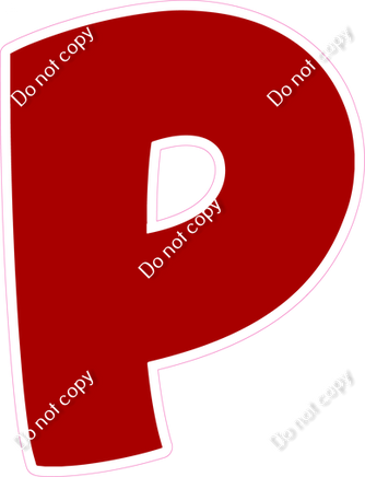 BBT 23.5" Individuals - Flat Crimson P