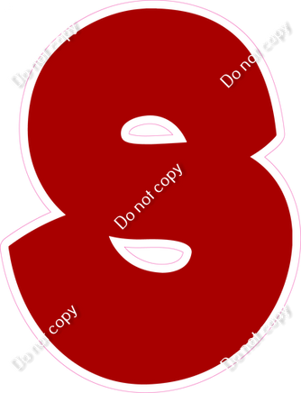 BBT 23.5" Individuals - Flat Crimson S