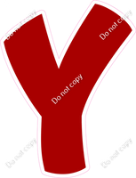 BBT 23.5" Individuals - Flat Crimson Y