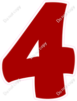 BBT 23.5" Individuals - Flat Crimson 4