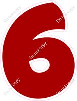 BBT 23.5" Individuals - Flat Crimson 6