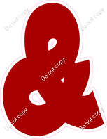 BBT 23.5" Individuals - Flat Crimson &