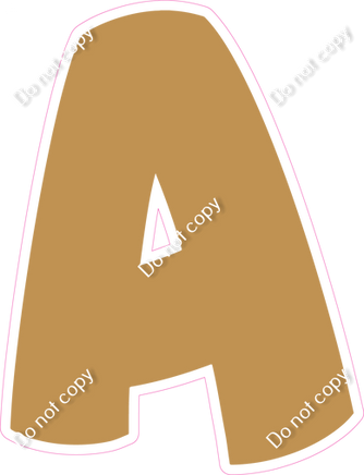 BBT 23.5" Individuals - Flat Gold A