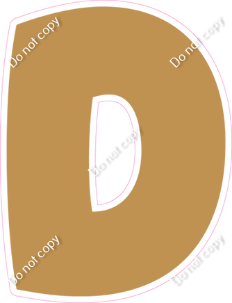 BBT 23.5" Individuals - Flat Gold D