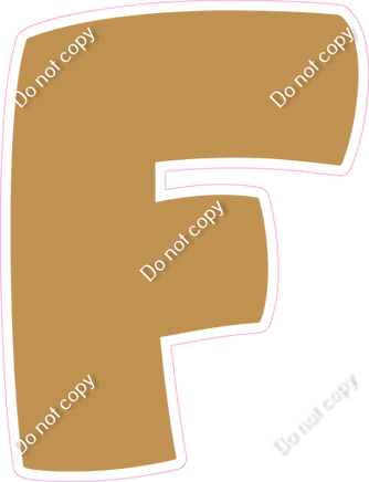 BBT 23.5" Individuals - Flat Gold F