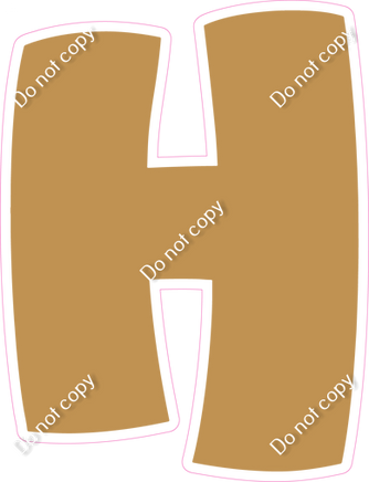 BBT 23.5" Individuals - Flat Gold H